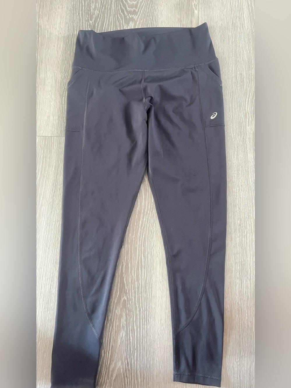 Asics Black Performance Running Tights with Reflective Detail